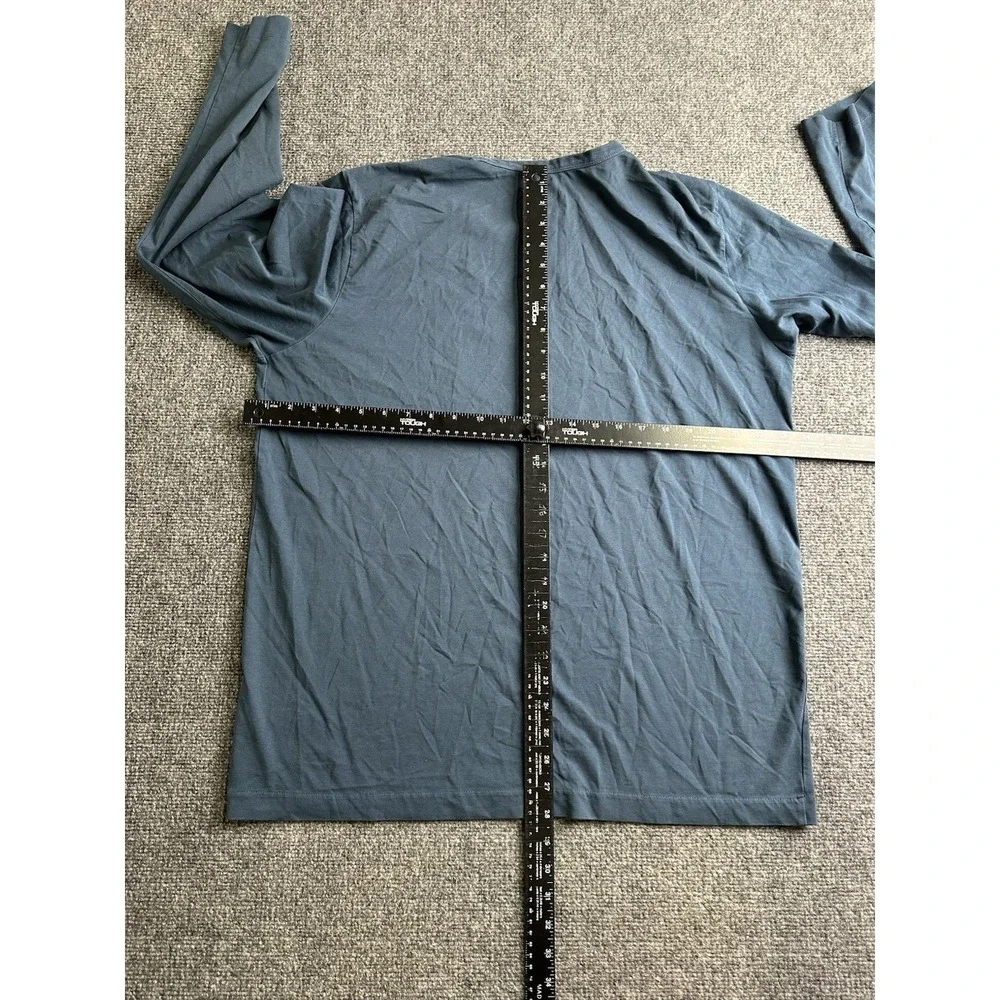 Mens The North Face Himalayan Blue Poppy Graphic Long Sleeve Tee, Size XL